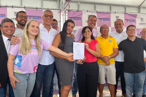 Prefeito Sérgio assina Ordem de Serviço para recapeamento asfáltico de 40 ruas em Lagarto